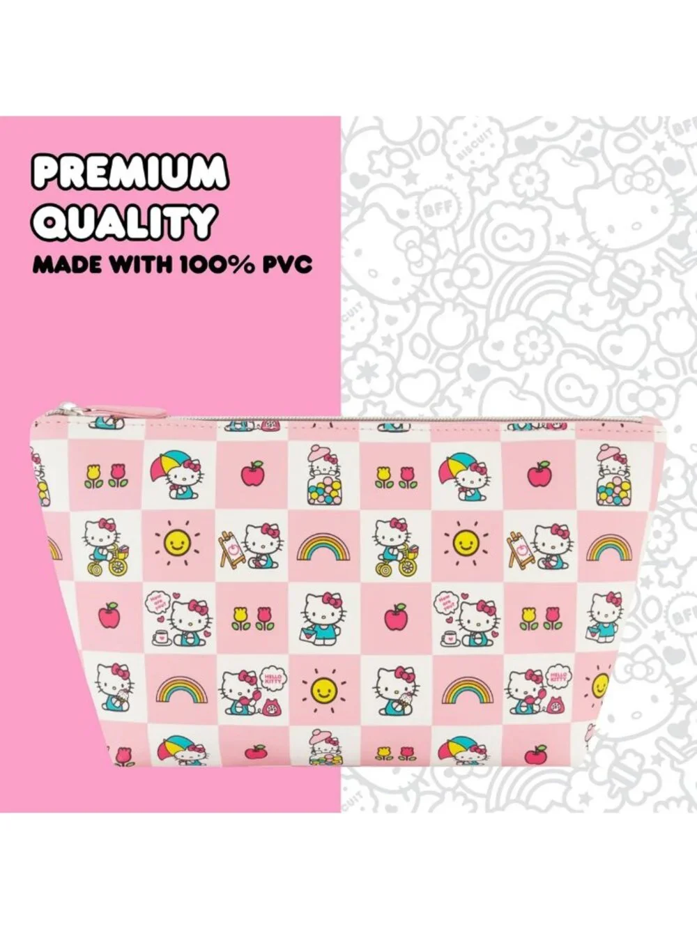 Chic Travel Makeup Bag | Trapezoid Cosmetic Organizer Pouch for Women